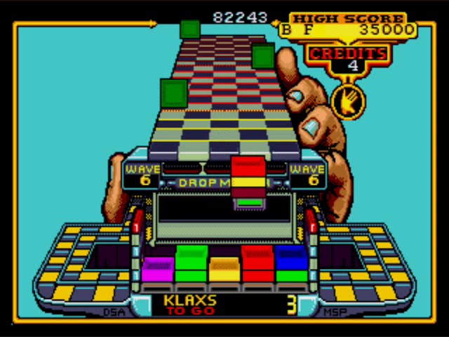 Klax gameplay